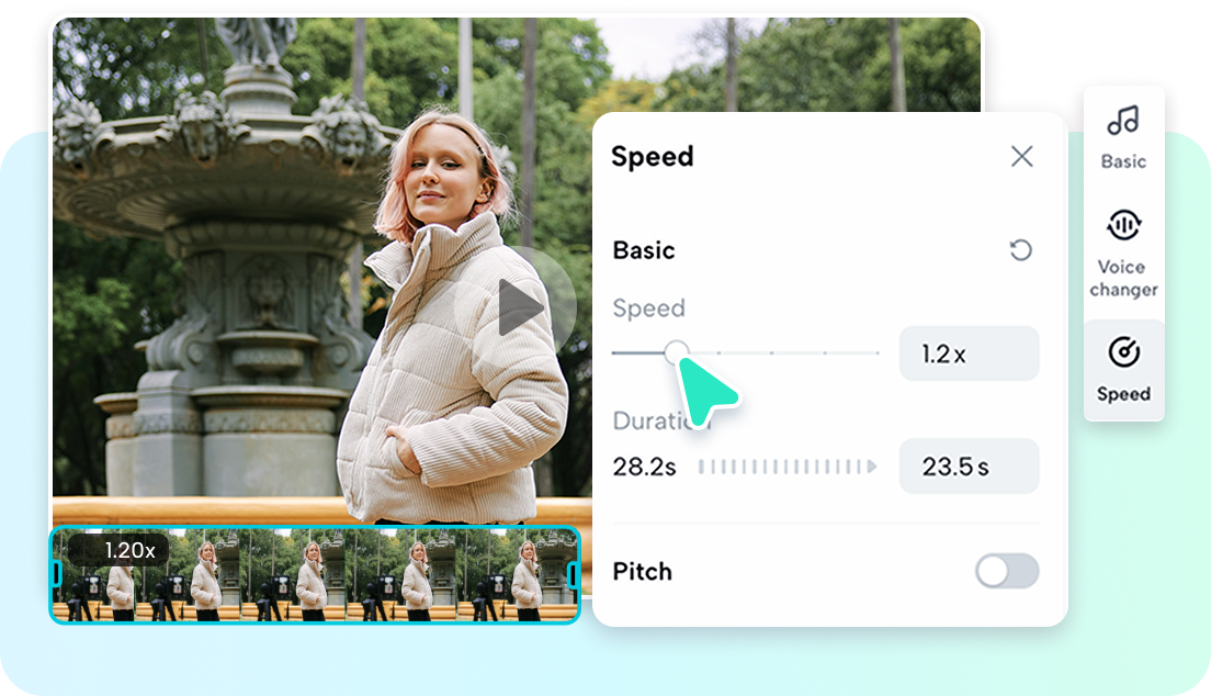 Speed up or slow down audio effortlessly